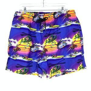 Culprit Swimwear Men's Size XXL Dinosaur Mayhem Print Swim Shorts Multicolor NEW